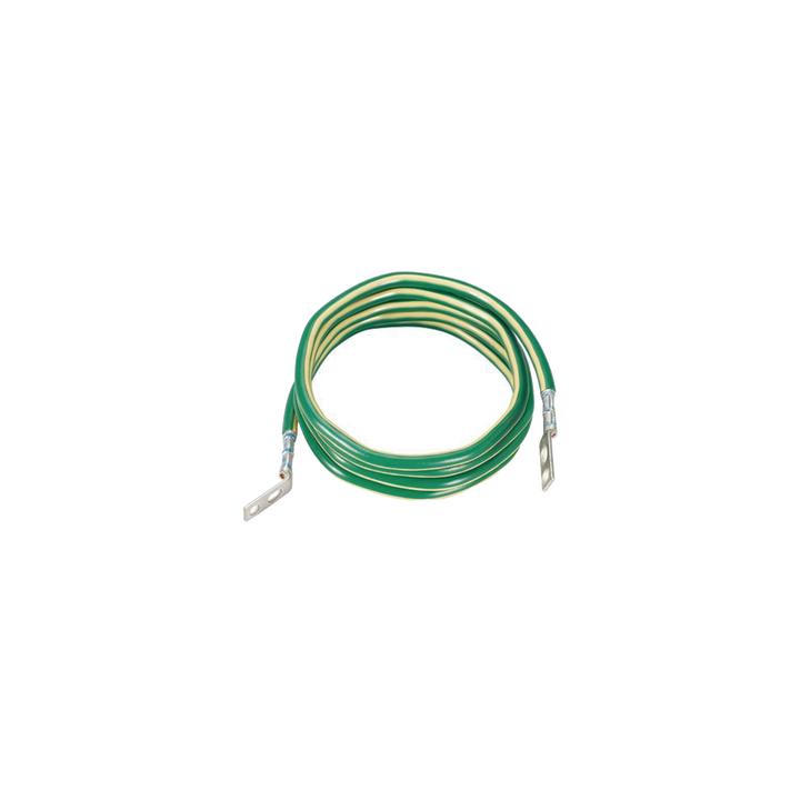 Jumper para Aterrizar Equipos, 6 AWG, con Terminal Doblada a 45 Grados (LCC6-14JAWH-L) Para Conexión a Tierra y
