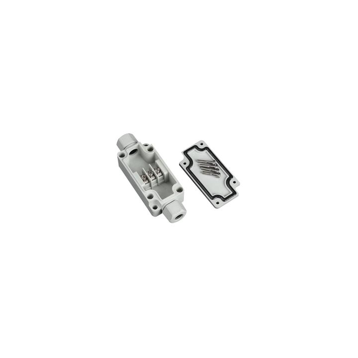 Caja de Conexión Exterior con Terminales Intermedias para 3 Líneas (Tornillo simple). Incluye Glándulas.
