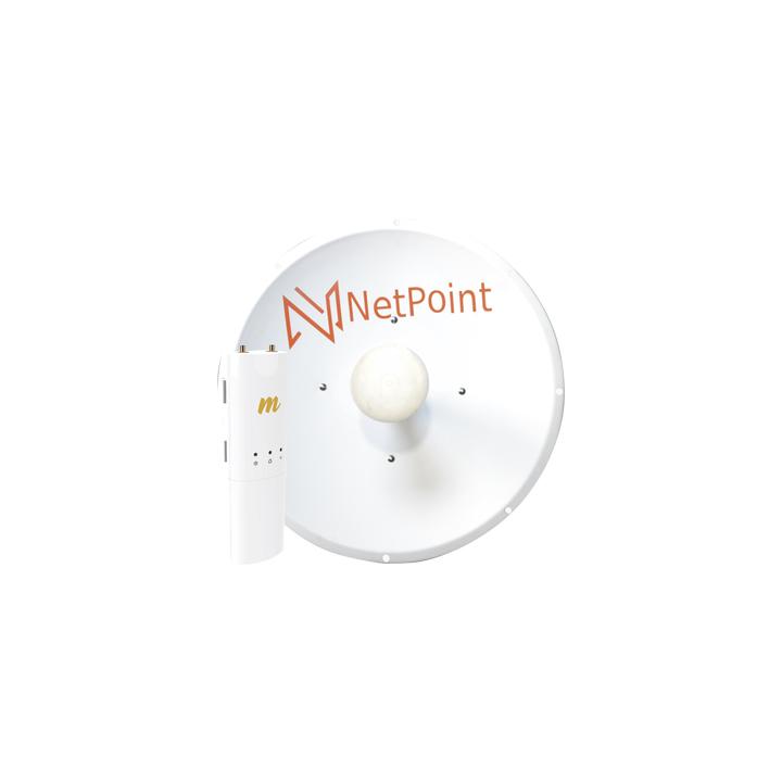 Kit de radio C5C con antena NP1-GEN2 de 30 dBi , Frecuencia (4.9-6.2 GHz), incluye jumper, PoE y cable de