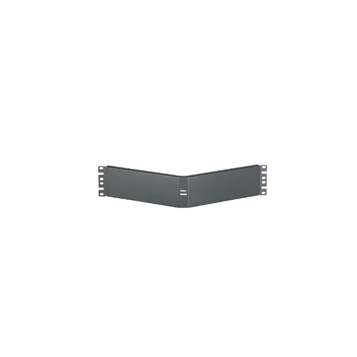 Tapa Ciega Para Rack Estándar de 19in, Angulado, de Acero, 2UR, Color Negro