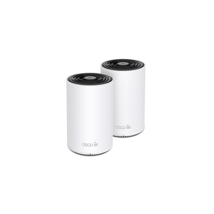 Kit 2 Routers Inalámbricos MESH Interior para Hogar / Doble Banda Wi-Fi 6E AX5400 Mbps / 3 Puerto Gigabit WAN/LAN / 4