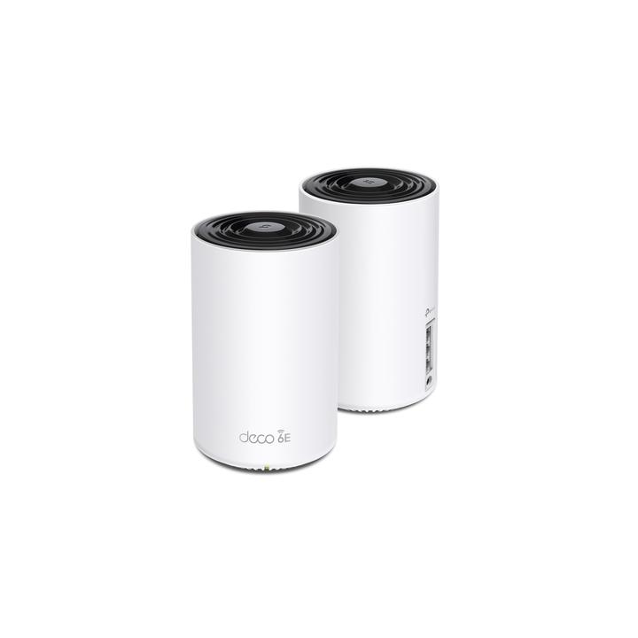 Kit 2 Routers Inalámbricos MESH Interior para Hogar / Doble Banda Wi-Fi 6E AX5400 Mbps / 3 Puerto Gigabit WAN/LAN / 4