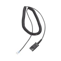 Cable adaptador para diademas modelo HT101, HT201 y HT202 para compatibilidad con teléfonos Grandstream, análogos,