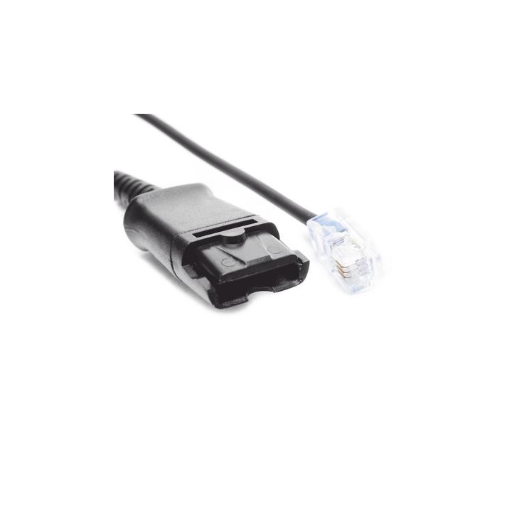 Cable adaptador para diademas modelo HT101, HT201 y HT202 para compatibilidad con teléfonos Grandstream, análogos,
