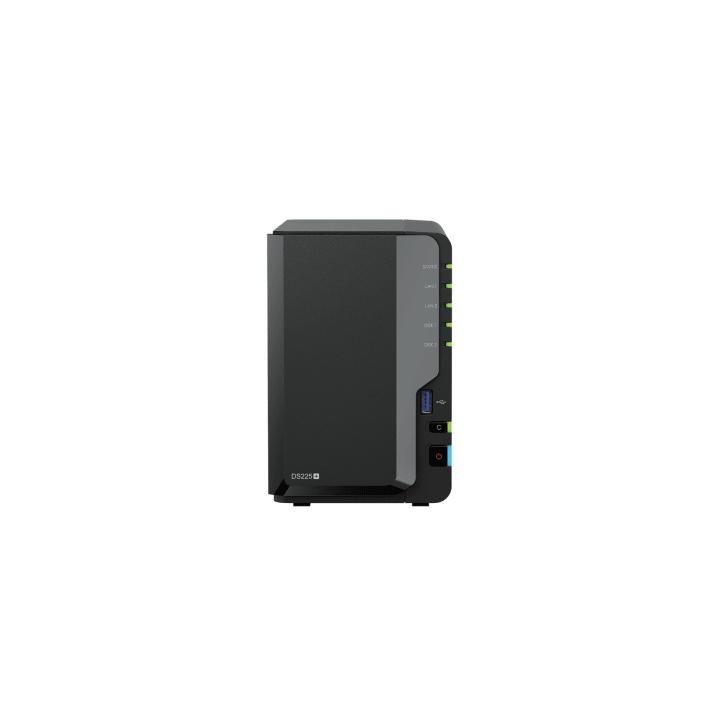 NAS DiskStation DS225+ | 2 Bahías | Intel Celeron J4125 | 2 GB DDR4 | Hasta 40 TB | Puertos 1GbE y 2.5GbE | USB 3.2