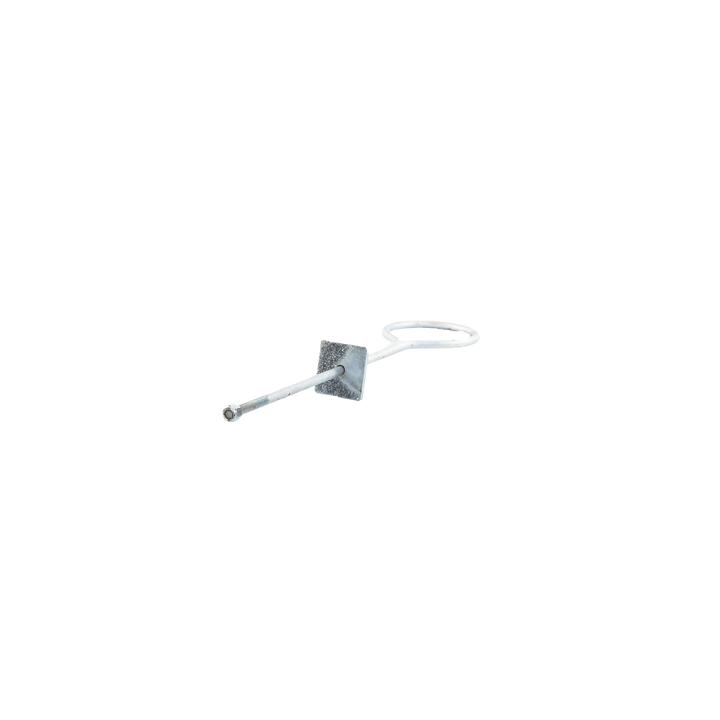 Ancla de Losa o Pared de 63-65 cm. de 13 cm diámetro de argolla. Galvanizado Electrolítico.