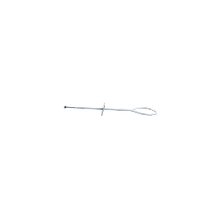 Ancla de Losa o Pared de 63-65 cm. de 13 cm diámetro de argolla. Galvanizado Electrolítico.