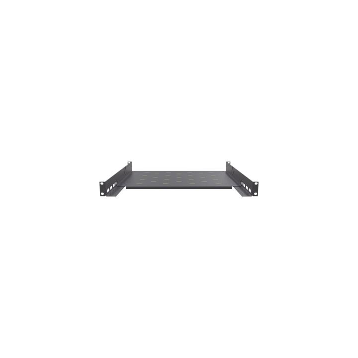 Charola para Gabinetes y Racks de Pared de 4 puntos de Fijación, Profundidad Ajustable de 347 a 489 mm