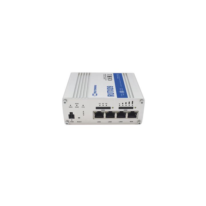 Router Industrial LTE 4.5G Cat 6 / 300 Mbps / 4 Puertos Gigabit / Doble SIM / GNSS / PoE / -40°C a 75°C