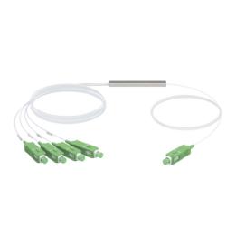 UFiber Splitter (Divisor Óptico) PLC 1 x 4, con conectores SC/APC