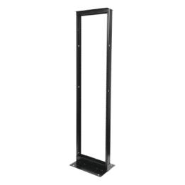 Rack de Dos Postes Estándar de 19", Numerado, Fabricado en Acero y 45 Unidades de Rack, Color Negro