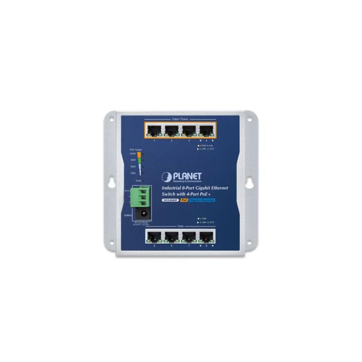 Switch Industrial No Administrable, Múltiple Montaje (Pared, Riel DIN y Magnético), 8 Puertos Gigabit con 4 puertos