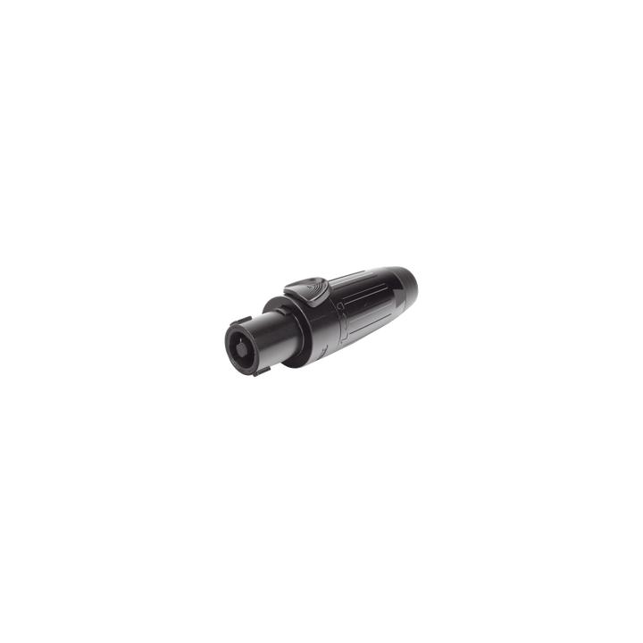 Conector Speakon | Hembra | 4 polos | carcasa negra | Cable AWG10 | 30A