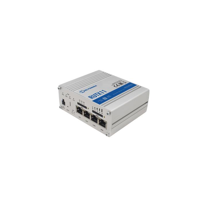 Router Industrial LTE 4.5G Cat 6 / 300 Mbps / WiFi 5 Dual Band / 4 Puertos Gigabit / Doble SIM / GNSS / PoE