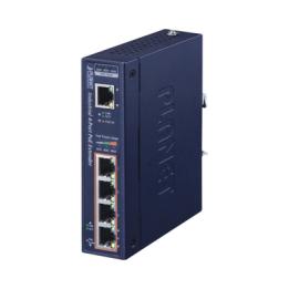 Extensor Industrial PoE, Entrada PoE 802.3 bt  y 4 Puertos de Salida Gigabit 802.3 af/at