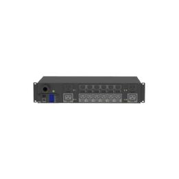 PDU Monitoreable y Switchable (MS) para Distribución de Energía, Enchufe de Entrada NEMA L6-30P, Con 12 Salidas C13 y