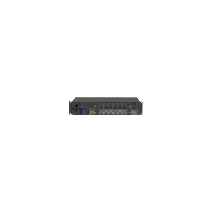 PDU Monitoreable y Switchable (MS) para Distribución de Energía, Enchufe de Entrada NEMA L6-30P, Con 12 Salidas C13 y