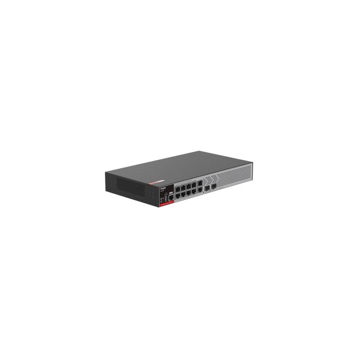 Switch PoE+ Empresarial 125 Watts, Administrable L2+, 8 Puertos PoE Gigabit , 2 Puertos Uplink Gigabit y 2 Puertos