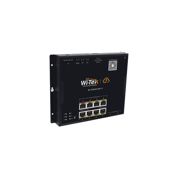 Switch L2 PoE Industrial / Administración Cloud Gratuita / 8 Puertos PoE af/at/bt 10/100/1000 Mbps / 2 Puertos SFP