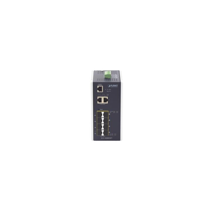 Switch Industrial Administrable L2+, 8 Puertos 1G SFP, 2 Puertos TP Gigabit, (-40 ~75 grados C)