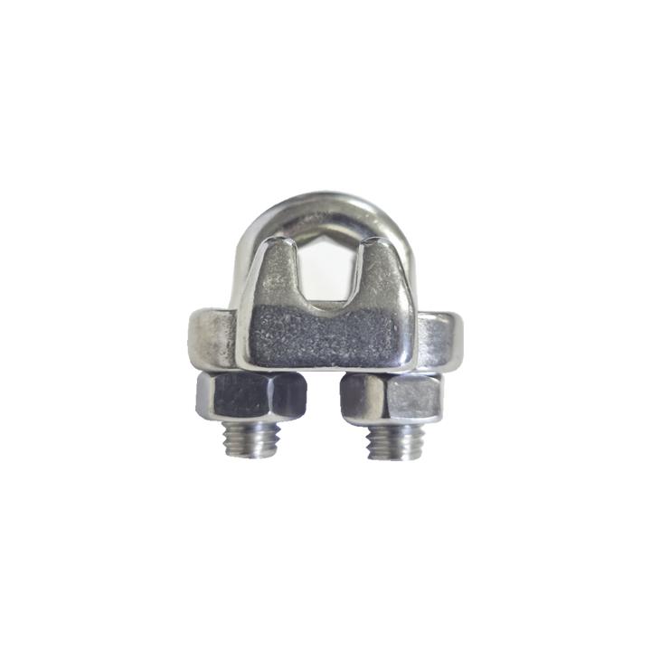Nudo/ Perro/ Abrazadera Acero Forjado para Cable de 5/16", Acero Inoxidable.