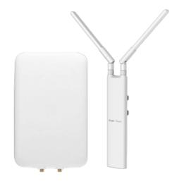 Punto de Acceso Mesh para Exterior, Wi-Fi 5 802.11ac Sectorial 90° IP65, Compacto con Antena Externa