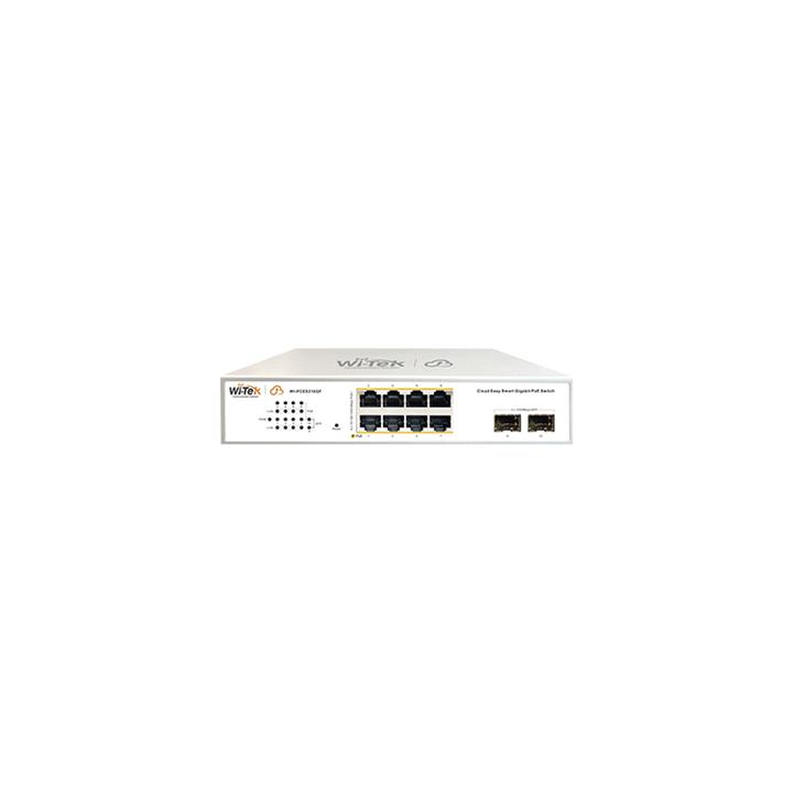 Switch Administrable PoE  / 8 puertos PoE af/at Gigabit /  2 x SFP Gigabit / Administración Cloud Gratuita /