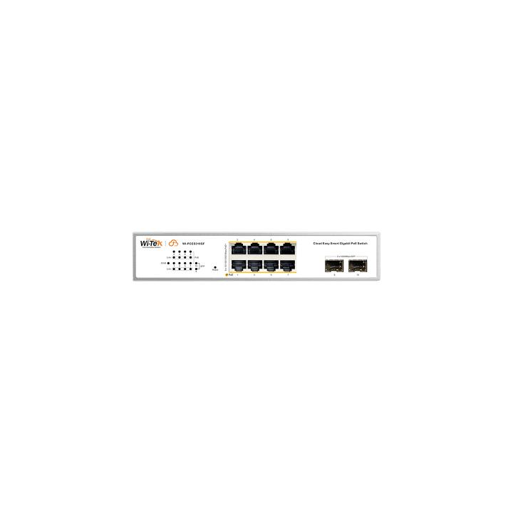 Switch Administrable PoE  / 8 puertos PoE af/at Gigabit /  2 x SFP Gigabit / Administración Cloud Gratuita /