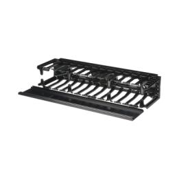 Organizador de Cables Horizontal NetManager de Alta Densidad, Sencillo (Solo Frontal), Para Rack de 19in, 2UR
