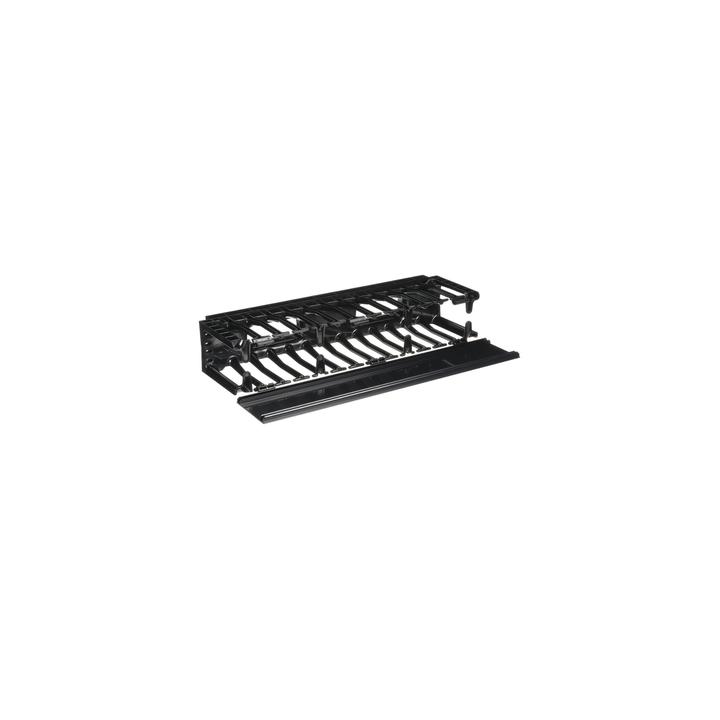 Organizador de Cables Horizontal NetManager de Alta Densidad, Sencillo (Solo Frontal), Para Rack de 19in, 2UR