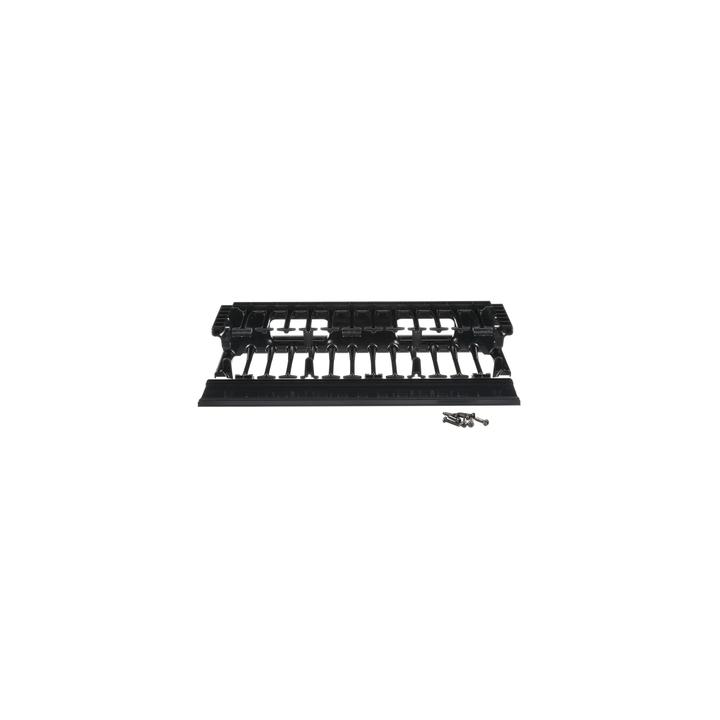 Organizador de Cables Horizontal NetManager de Alta Densidad, Sencillo (Solo Frontal), Para Rack de 19in, 2UR