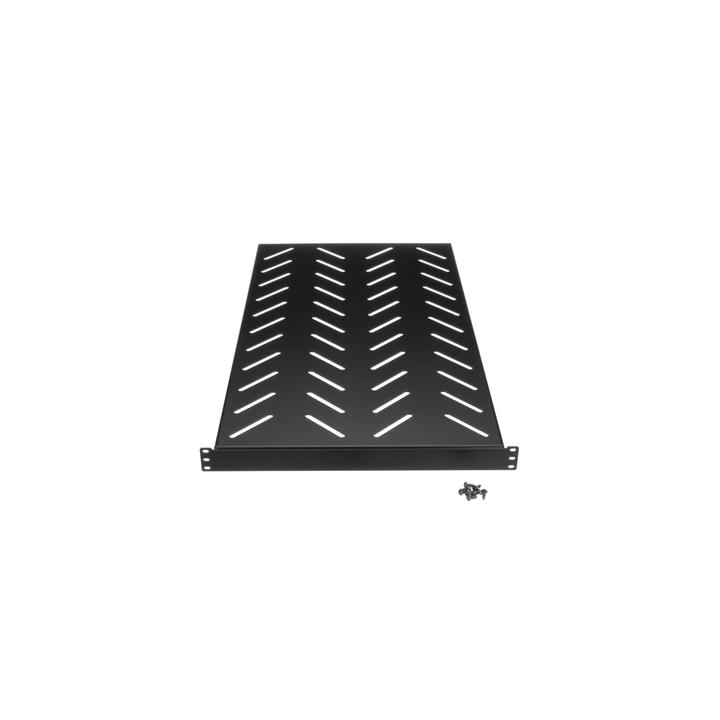 Charola para Soportar Equipos en Rack de 19" de 4 Postes, Profundidad Máxima de 30 in, Capacidad de Carga de 125 kg, 1