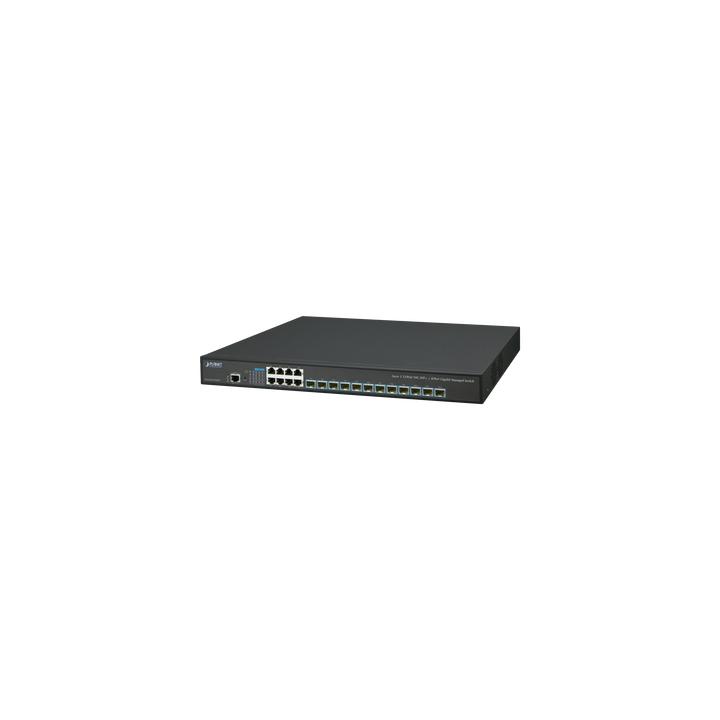 Switch Administrable Capa 3, 12 Puertos SFP de 10G, 8 Puertos 10/100/1000T, Con Alimentación Redundante (2 Fuentes de