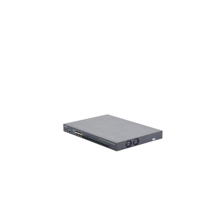Switch Administrable Capa 3, 12 Puertos SFP de 10G, 8 Puertos 10/100/1000T, Con Alimentación Redundante (2 Fuentes de