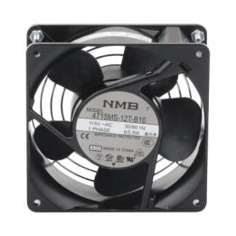 Ventilador Axial Compacto, de 4 Pulgadas, 49 CFM, 115 Vca, De Acero, Color Negro