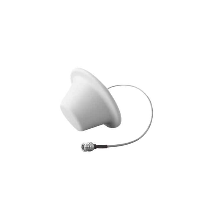 Antena Domo Omnidireccional 698 ~ 960 MHz / 1710 ~ 2700 MHz, 1.5 dBi / 5 dBi, con conector N hembra.