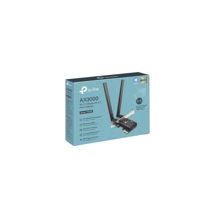 Adaptador PCIe inalámbrico doble banda AX3000 Mbps / Seguridad Inalámbrica WPA3 /Antena de alta ganancia /