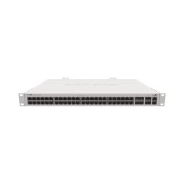 (CRS354-48G-4S+2Q+RM) Cloud Router Switch 48 puertos Gigabit Ethernet, 4 puertos SFP+ 10G, 2 puertos QSFP+ 40G, Montaje
