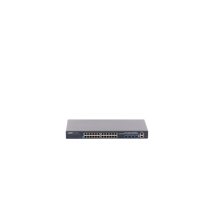 Switch Administrable Capa 3, 24-Puertos 10/100/1000T + 4-Puertos 10G SFP+, Apilable