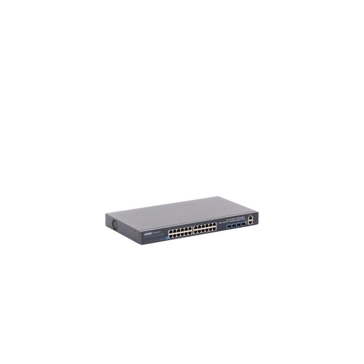 Switch Administrable Capa 3, 24-Puertos 10/100/1000T + 4-Puertos 10G SFP+, Apilable