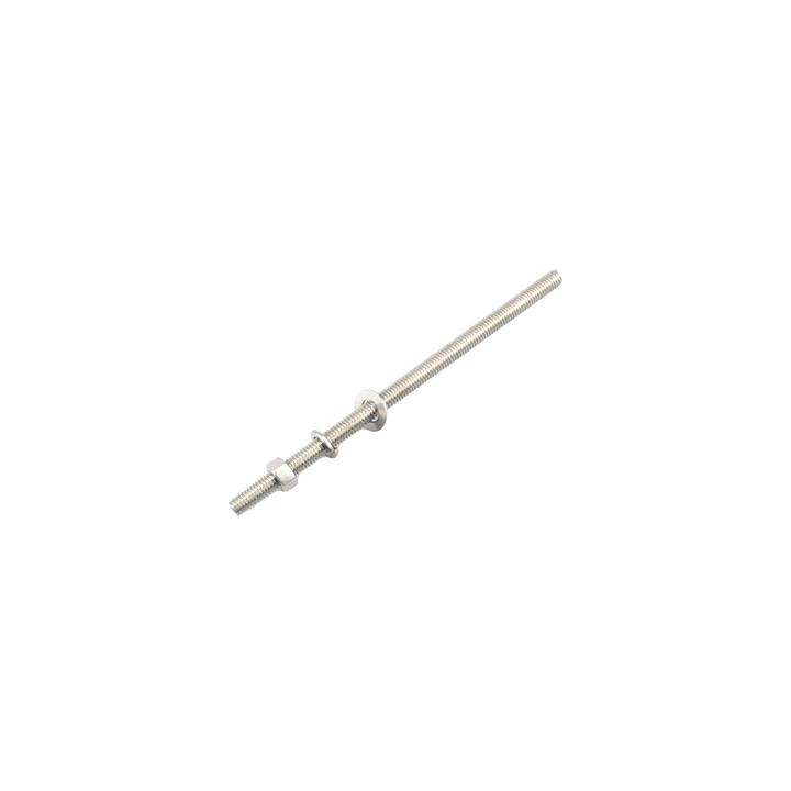 Kit de 10 Varillas Roscadas de 3/8 x 5 in, con Arandelas Planas, Arandelas de Seguridad y Tuercas.