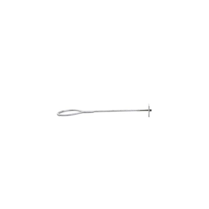 Ancla de Losa o Pared de 63-65 cm. de 13 cm diámetro de argolla Galvanizado por Inmersión.