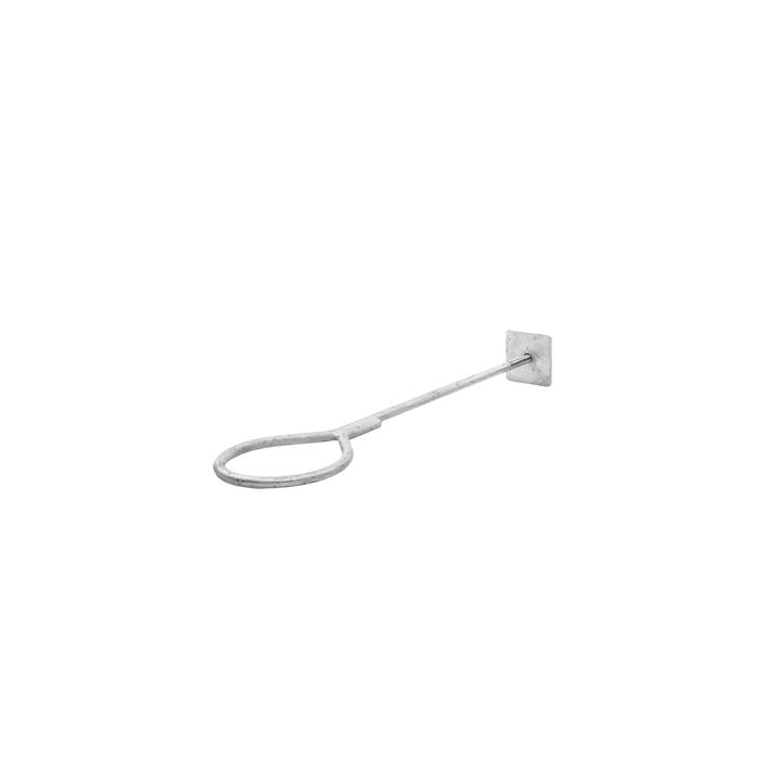 Ancla de Losa o Pared de 63-65 cm. de 13 cm diámetro de argolla Galvanizado por Inmersión.