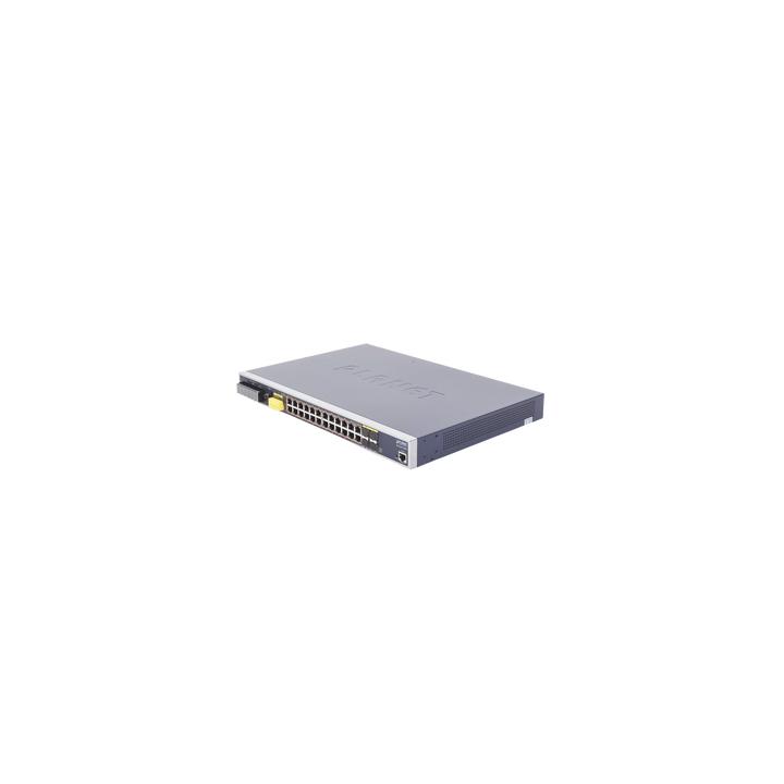 Switch PoE Industrial Capa 3, Con 24 Puertos PoE Gigabit  802.3af/at, 4 Puertos SFP Compartidos 100 / 1000X, Soporta