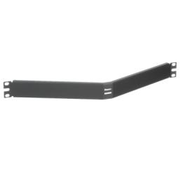 Tapa Ciega Para Rack Estándar de 19in, Angulado, de Acero, 1UR, Color Negro