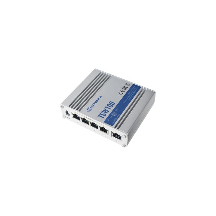 Switch Industrial No-Administrable 5 puertos Gigabit, PoE en 4 puertos 802.3af/at (120W)