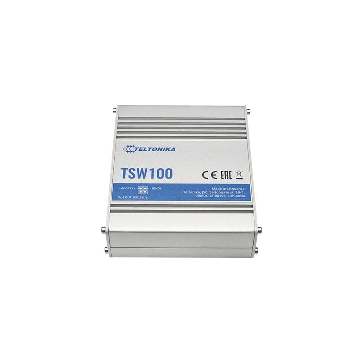 Switch Industrial No-Administrable 5 puertos Gigabit, PoE en 4 puertos 802.3af/at (120W)