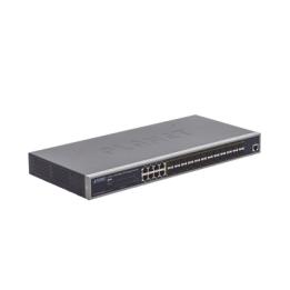 Switch Administrable Capa 2 con Fuente de Alimentación Redundante, 24 Puertos SFP Gigabit 100/1000X, 8 Puertos Combo