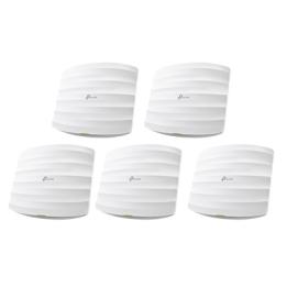 Kit de 5 Puntos de Accesso Omada doble banda 802.11ac, MU-MIMO, PoE af y PoE Pasivo, soporta hasta 100 clientes, hasta