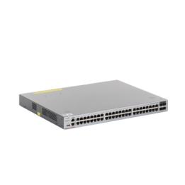 Switch Core Administrable Capa 3 con 48 puertos Gigabit + 4 SFP+ para fibra 10Gb, gestión gratuita desde la nube.